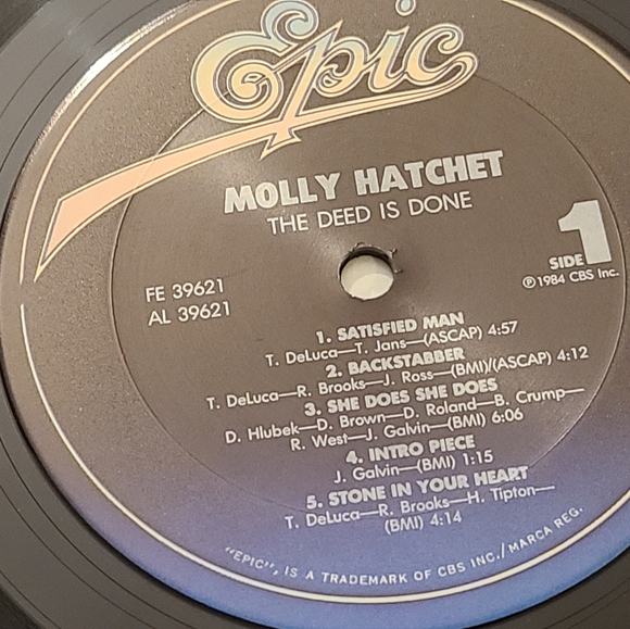 Molly Hatchet The Deed is Done vintage vinyl record album. Like new - Picture 7 of 11